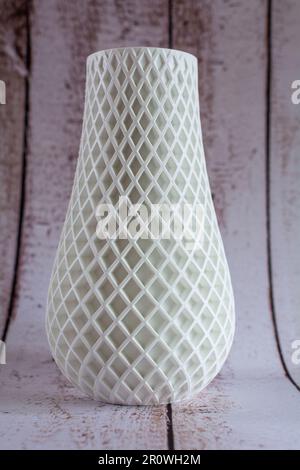 Vase printed on a 3D printer. Stock Photo