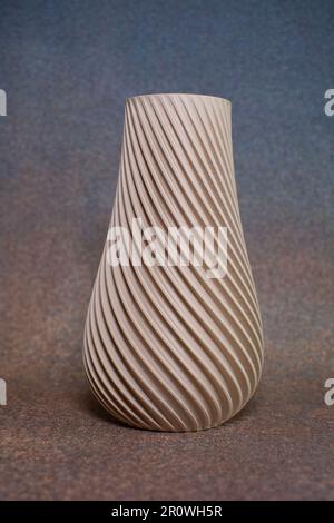 Vase printed on a 3D printer. Stock Photo