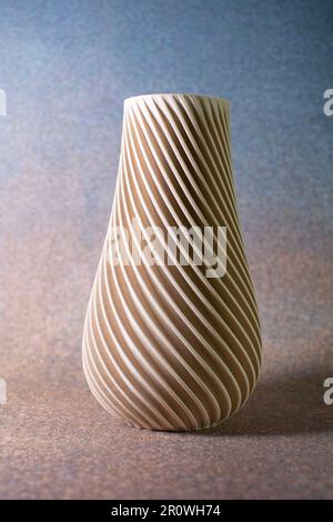 Vase printed on a 3D printer. Stock Photo