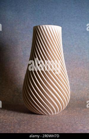 Vase printed on a 3D printer. Stock Photo