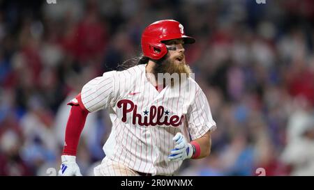 Philadelphia Phillies' Brandon Marsh Plays During A Baseball Game ...