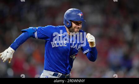 Toronto Blue Jays' Kevin Kiermaier plays during a baseball game, Wednesday,  May 10, 2023, in Philadelphia. (AP Photo/Matt Slocum Stock Photo - Alamy