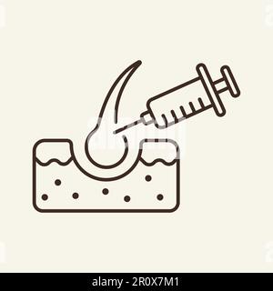 Ozone therapy line icon Stock Vector