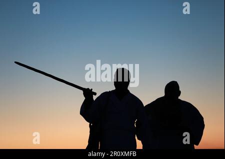 Nablus, Palestinian Territories. 10th May, 2023. Members of the Samaritan community gather atop Mount Gerizim, to attend an early morning Passover prayers to mark the end of the Passover holiday, near the West Bank City of Nablus. The Samaritans, an ethnoreligious group of the Levant originating from the Israelites, or Hebrews, of the ancient near east, claim descent from the tribe of Ephraim and tribe of Manasseh (two sons of Joseph). According to the Torah, the Passover Sacrifice was first offered on the night of the Israelites' Exodus from Egypt. Credit: Ayman Nobani/dpa/Alamy Live News Stock Photo