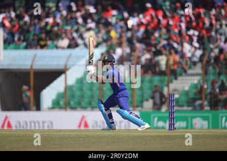 Ishan Kishan during the Bangladesh-India third One Day International (ODI) match at Zahur Ahmed Chowdhury Stadium, Sagorika, Chattograme, Bangladesh. Stock Photo