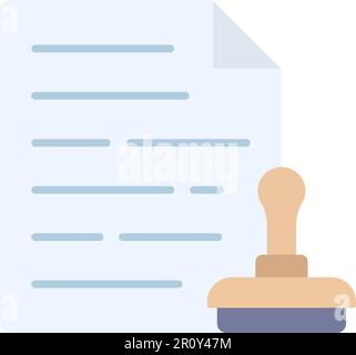 approved stamp line icon, outline symbol, vector illustration, concept ...