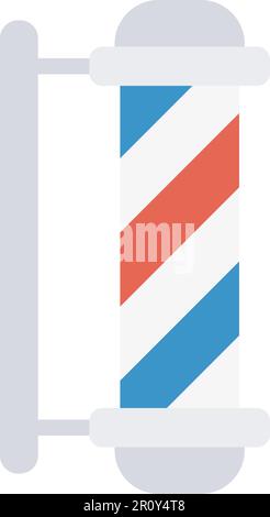 Barber Pole icon vector image. Suitable for mobile apps, web apps and print media. Stock Vector