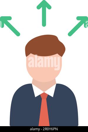 Business Direction icon vector image. Suitable for mobile apps, web apps and print media. Stock Vector