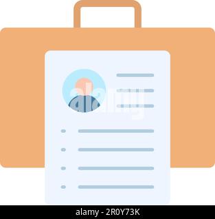 Business Profile icon vector image. Suitable for mobile apps, web apps and print media. Stock Vector