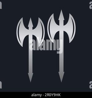 Axe silhouette artwork. Stock Vector