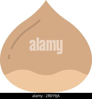 Chestnut icon vector image. Suitable for mobile apps, web apps and print media. Stock Vector