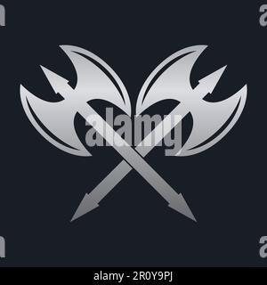 Axe silhouette artwork. Stock Vector
