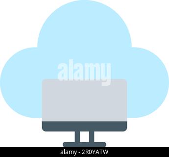 Cloud System icon vector image. Suitable for mobile apps, web apps and print media. Stock Vector
