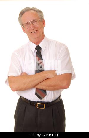 Senior businessman with a rather interesting expression Stock Photo
