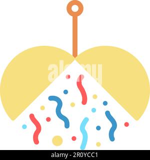 Confetti Ball icon vector image. Suitable for mobile apps, web apps and print media. Stock Vector