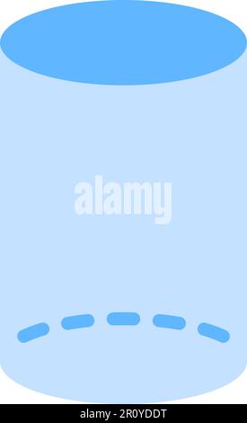 Cylinder icon vector image. Suitable for mobile apps, web apps and print media. Stock Vector