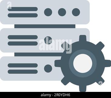 Database Settings icon vector image. Suitable for mobile apps, web apps and print media. Stock Vector