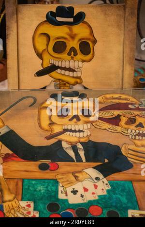 Casa de los Venados museum in a private home with a collection of Mexican folk art  in Valladolid Yucatan Mexico Stock Photo