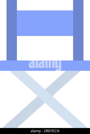 Director Chair icon vector image. Suitable for mobile apps, web apps and print media. Stock Vector