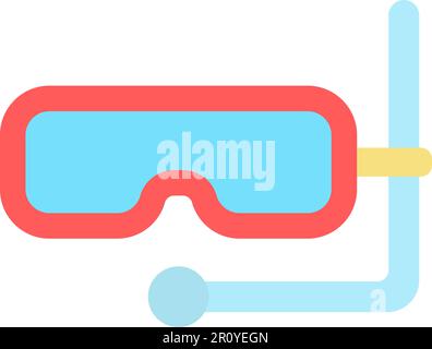 Diving Mask icon vector image. Suitable for mobile apps, web apps and print media. Stock Vector
