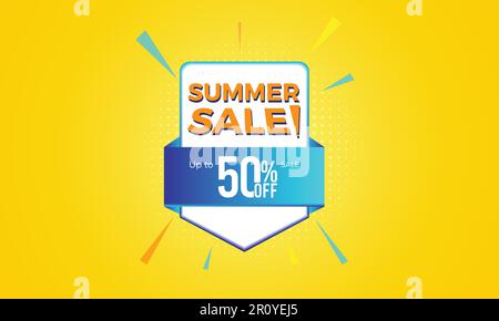 Summer sale offer & coupon, Sale offer, Discount offer Stock Vector
