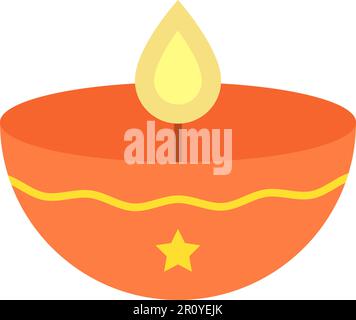 Diya Lamp icon vector image. Suitable for mobile apps, web apps and print media. Stock Vector