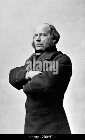 John Ericsson. Portrait of the Swedish American engineer and inventor, John Ericsson (born Johan Ericsson; 1803-1889) by Charles DeForest Fredricks, 1861 Stock Photo