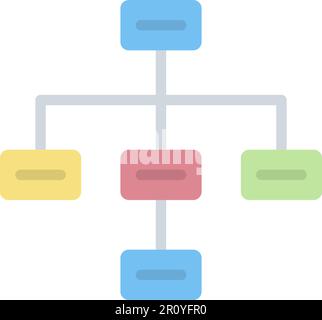 Draw Hierarchy icon vector image. Suitable for mobile apps, web apps and print media. Stock Vector