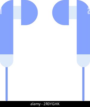 Earphones icon vector image. Suitable for mobile apps, web apps and print media. Stock Vector