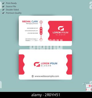 Business card template Modern Business Card, Visiting Card vector eps Stock Vector
