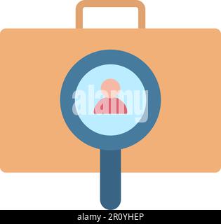 Employees Search icon vector image. Suitable for mobile apps, web apps and print media. Stock Vector