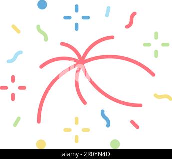 Fireworks icon vector image. Suitable for mobile apps, web apps and print media. Stock Vector