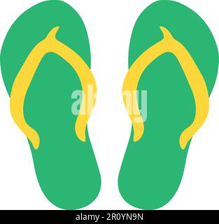 Flip Flops icon vector image. Suitable for mobile apps, web apps and print media. Stock Vector