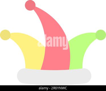 Fool's Hat icon vector image. Suitable for mobile apps, web apps and print media. Stock Vector