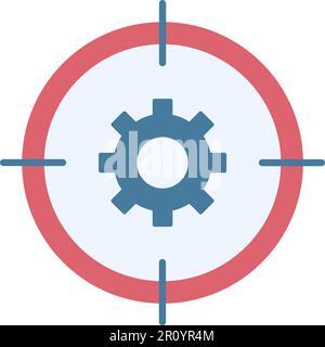 Goals Management icon vector image. Suitable for mobile apps, web apps and print media. Stock Vector