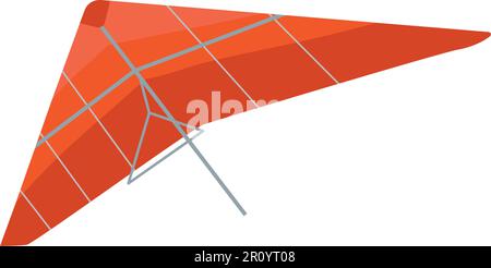 Hang Glider icon vector image. Suitable for mobile apps, web apps and print media. Stock Vector