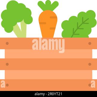Harvested Vegetable icon vector image. Suitable for mobile apps, web apps and print media. Stock Vector