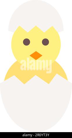 Hatched Egg icon vector image. Suitable for mobile apps, web apps and print media. Stock Vector