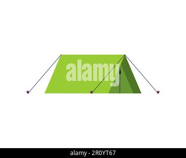 Camping tent isolated. Tourist tent isolated. Vector illustration Stock Vector