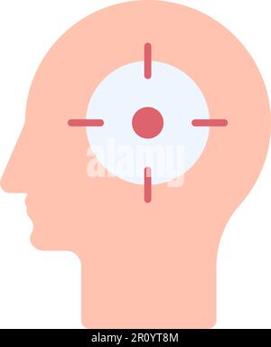 Head Hunting icon vector image. Suitable for mobile apps, web apps and print media. Stock Vector
