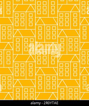 House pattern seamless. favela background. Baby fabric texture Stock Vector