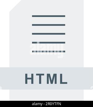 HTML icon vector image. Suitable for mobile apps, web apps and print media. Stock Vector
