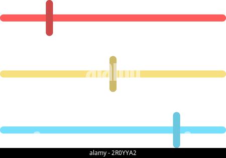 Level Slider icon vector image. Suitable for mobile apps, web apps and print media. Stock Vector
