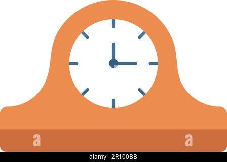 Mantelpiece Clock icon vector image. Suitable for mobile apps, web apps and print media. Stock Vector
