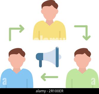 Marketing Team icon vector image. Suitable for mobile apps, web apps and print media. Stock Vector