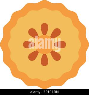 Moon Cake icon vector image. Suitable for mobile apps, web apps and print media. Stock Vector
