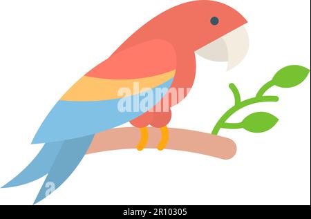 Parrot icon vector image. Suitable for mobile apps, web apps and print media. Stock Vector