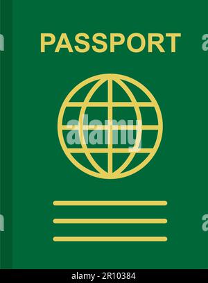 Passport icon vector image. Suitable for mobile apps, web apps and print media. Stock Vector
