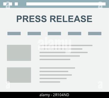 Press Releases icon vector image. Suitable for mobile apps, web apps and print media. Stock Vector