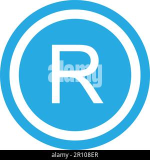 Registered icon vector image. Suitable for mobile apps, web apps and print media. Stock Vector